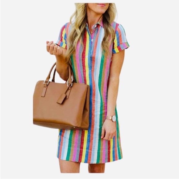 J. Crew Dresses & Skirts - J. Crew women’s multicolor striped tunic dress